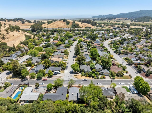 2647 Heatherstone Dr, San Rafael, CA 94903 - aerial view of residential area with a mountain backdrop