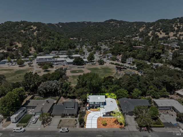 2647 Heatherstone Dr, San Rafael, CA 94903 - aerial view of residential area with mountains