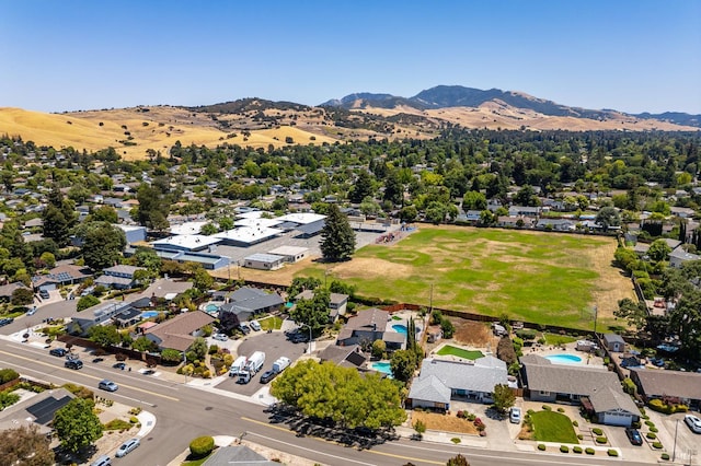118 Summerwood Pl, Concord, CA 94518 - aerial view of residential area featuring a mountainous background