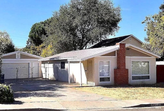 3519 Hazelwood St, Vallejo, CA 94591 - view of front of home with a garage and an outbuilding