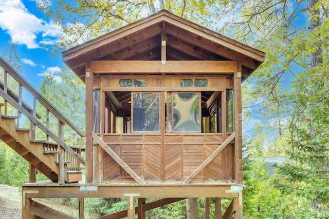 19828 Greenview Dr, Twain Harte, CA 95383 - view of outdoor structure featuring stairway