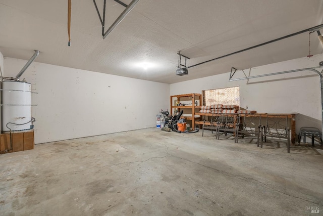 19828 Greenview Dr, Twain Harte, CA 95383 - garage featuring a garage door opener and water heater