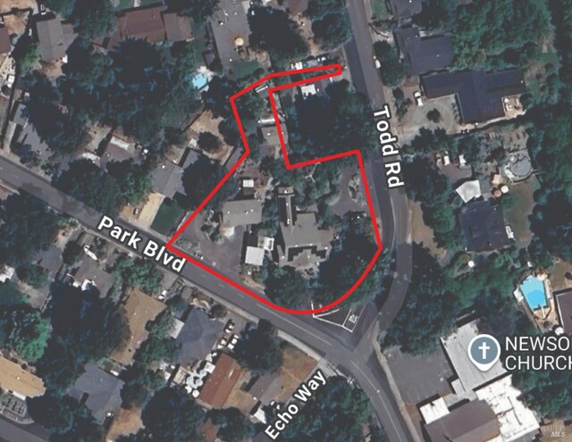 420 Todd Rd, Ukiah, CA 95482 - map / location with property boundaries highlighted