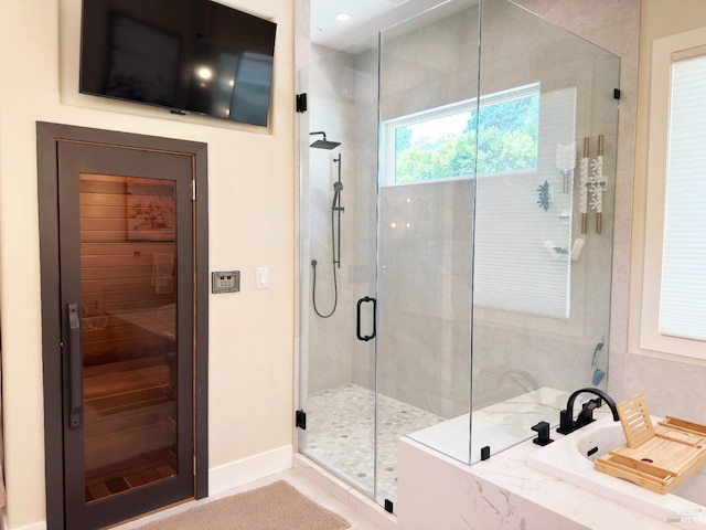 1745 Durbin Ln, Fairfield, CA 94534 - full bath featuring a shower stall, a garden tub, and a sauna