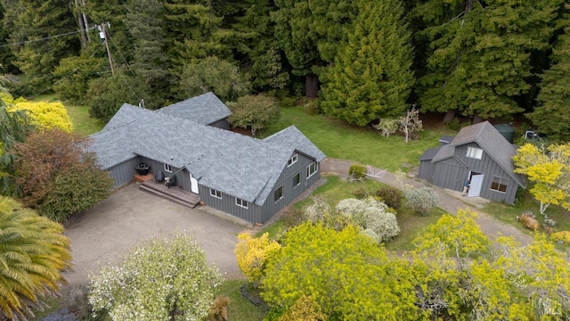 43390 Comptche Ukiah Rd, Mendocino, CA 95460 - view from above of property