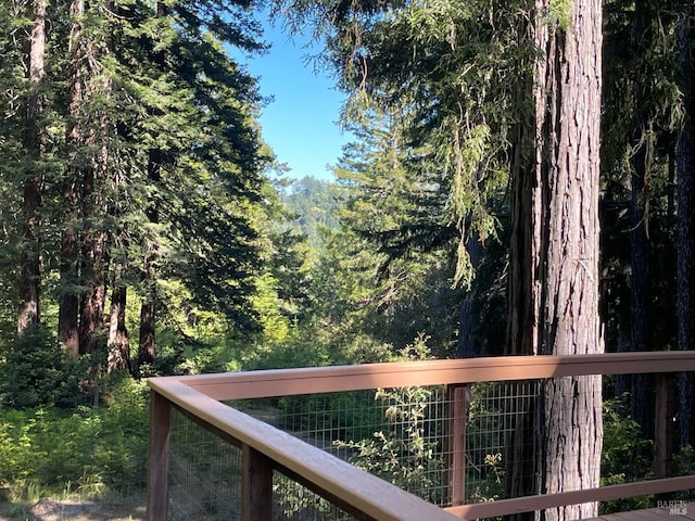 35905 Hauser Bridge Rd # J, Cazadero, CA 95421 - deck with a wooded view