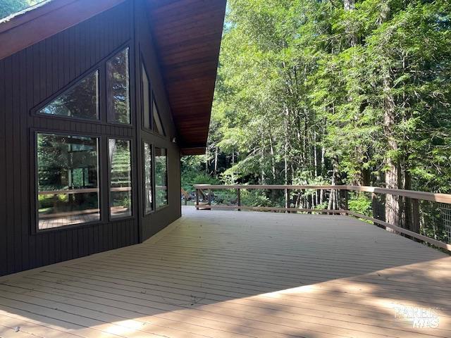 35905 Hauser Bridge Rd # J, Cazadero, CA 95421 - view of deck