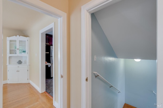 740 Valle Vista Ave, Vallejo, CA 94590 - corridor featuring an upstairs landing and light wood-type flooring