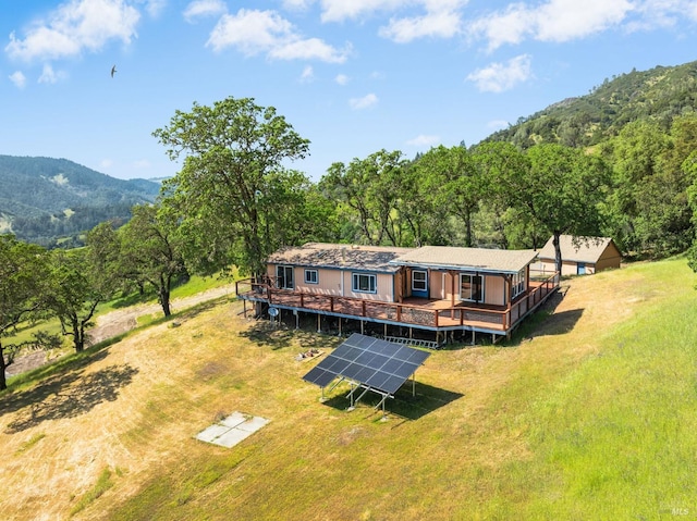 31300 Pine Mountain Rd, Cloverdale, CA 95425 - view from above of property featuring a heavily wooded area and mountains