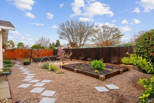 3524 Cascade St, Napa, CA 94558 - fenced backyard featuring a vegetable garden