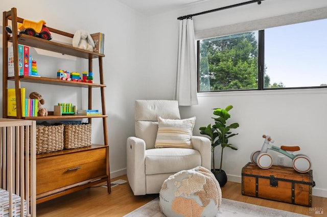 110 Morning Sun Ave, Mill Valley, CA 94941 - sitting room with wood finished floors and baseboards