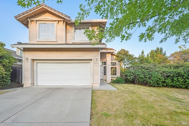2752 Hillview Dr, Fairfield, CA 94534 - traditional home featuring an attached garage, concrete driveway, and a tile roof
