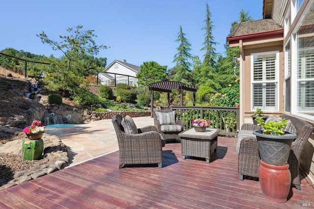 90 Oak Shade Ln, Novato, CA 94945 - view of wooden terrace