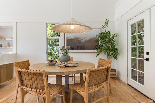 90 George Ln, Sausalito, CA 94965 - dining room with light wood-type flooring and baseboards