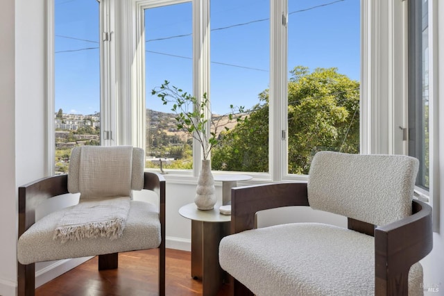 84 Eastview Ave, Tiburon, CA 94920 - living area with wood finished floors and baseboards