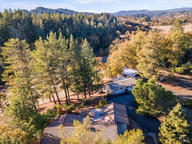 20320 Hollands Ln, Willits, CA 95490 - view of subject property featuring a heavily wooded area and mountains