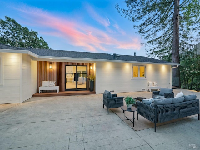 21 Sheridan Ct, Mill Valley, CA 94941 - rear view of property with an outdoor hangout area and a patio