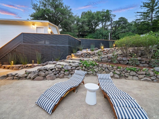 21 Sheridan Ct, Mill Valley, CA 94941 - view of patio terrace at dusk
