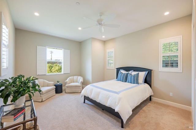 907 Serendipity Way, Napa, CA 94558 - bedroom with carpet floors, recessed lighting, and ceiling fan