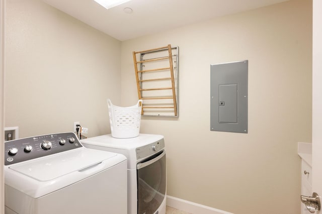 907 Serendipity Way, Napa, CA 94558 - laundry room with electric panel and washer and clothes dryer