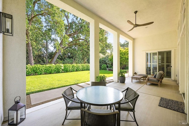 907 Serendipity Way, Napa, CA 94558 - view of patio / terrace with a ceiling fan and outdoor dining area