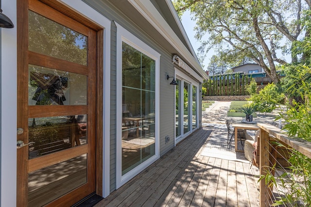 660 S Main St, Sebastopol, CA 95472 - view of wooden terrace