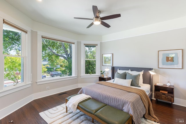 660 S Main St, Sebastopol, CA 95472 - bedroom featuring multiple windows, baseboards, and wood finished floors