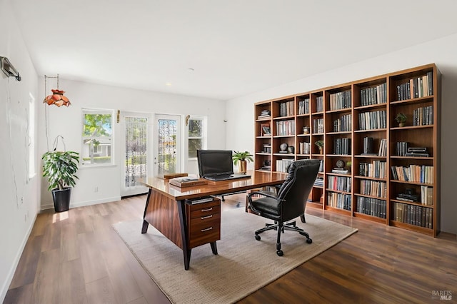 1142 Kellogg St, Suisun City, CA 94585 - office space with wood finished floors, baseboards, and recessed lighting