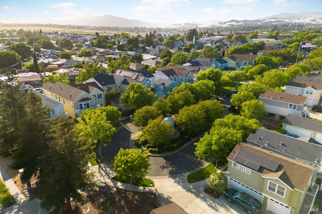 1142 Kellogg St, Suisun City, CA 94585 - aerial perspective of suburban area with mountains