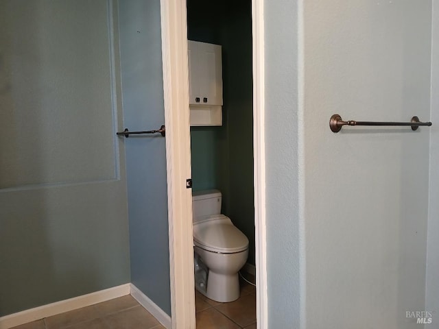 2743 Overlook Dr, Vallejo, CA 94591 - bathroom with toilet, tile patterned floors, and baseboards