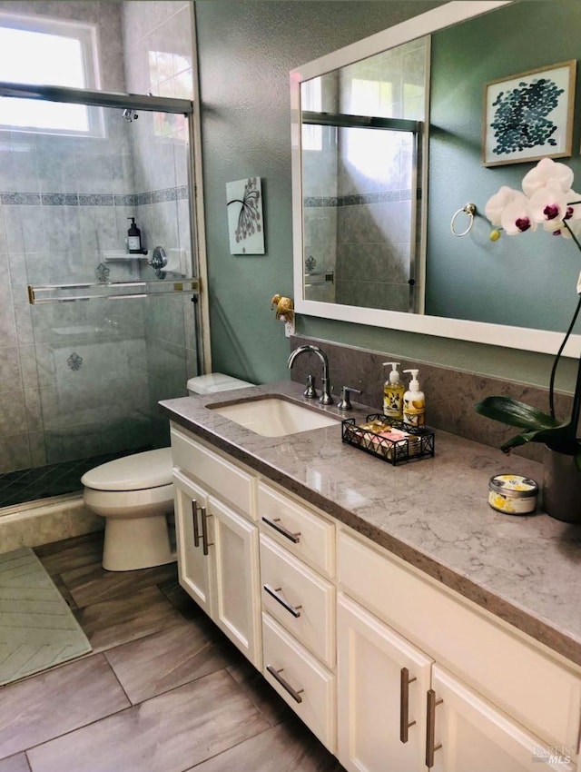 4588 Bennett Valley Rd, Santa Rosa, CA 95404 - full bath with vanity and a shower stall