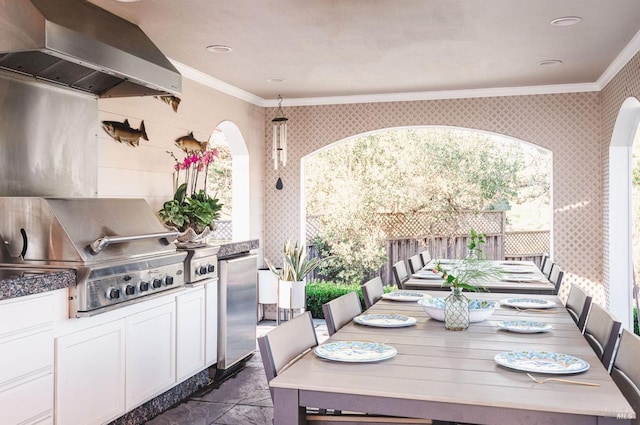 4588 Bennett Valley Rd, Santa Rosa, CA 95404 - view of patio with exterior kitchen