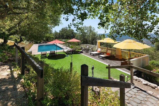 2557 Trinity Rd, Glen Ellen, CA 95442 - view of grassy yard featuring an outdoor pool
