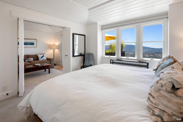 2557 Trinity Rd, Glen Ellen, CA 95442 - carpeted bedroom featuring a mountain view
