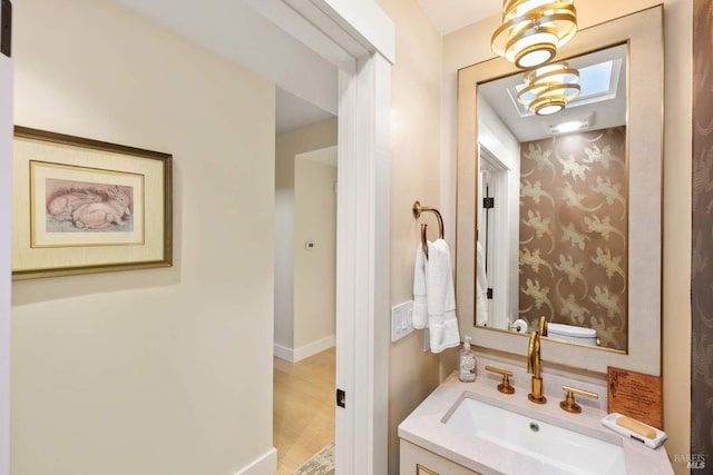 2557 Trinity Rd, Glen Ellen, CA 95442 - bathroom with vanity and baseboards