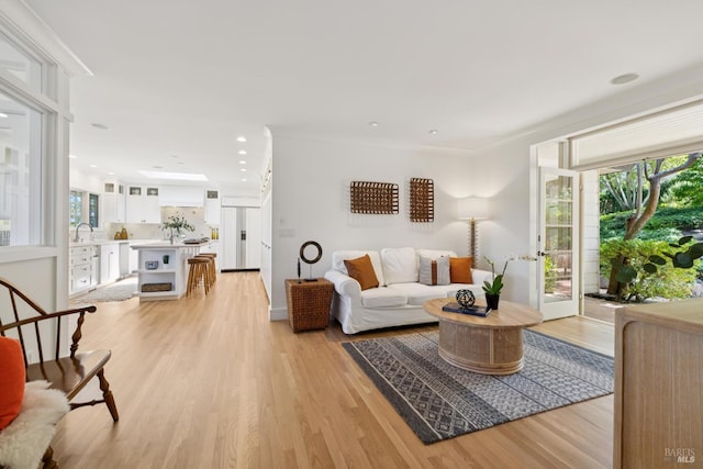 37 Rancheria Rd, Kentfield, CA 94904 - living area with healthy amount of natural light, light wood-style flooring, and recessed lighting