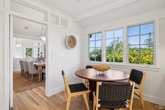 37 Rancheria Rd, Kentfield, CA 94904 - dining area featuring light wood-type flooring and baseboards