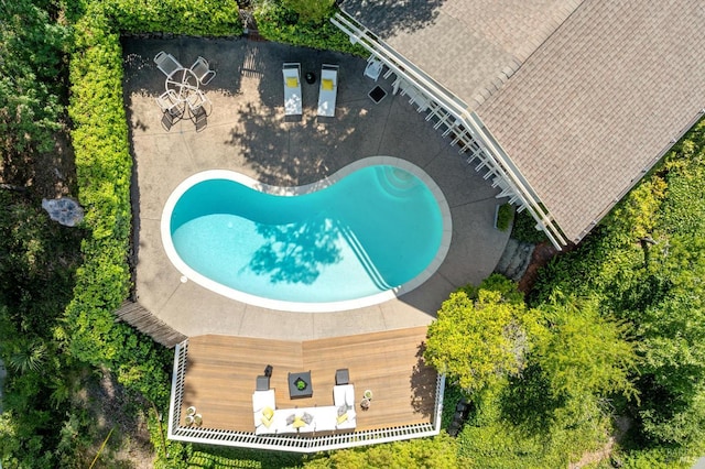 37 Rancheria Rd, Kentfield, CA 94904 - aerial view of property and surrounding area featuring a pool