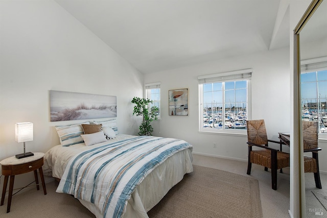 306 Commodore Dr, Richmond, CA 94804 - bedroom with light colored carpet and vaulted ceiling