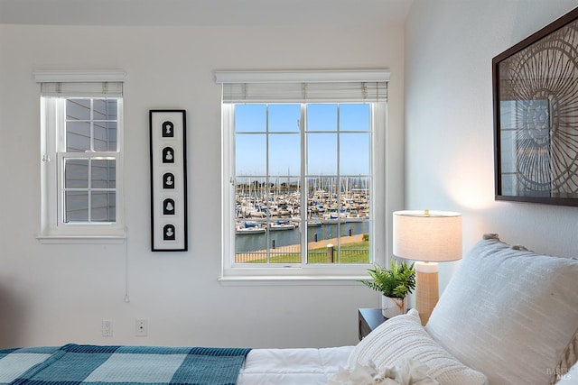306 Commodore Dr, Richmond, CA 94804 - bedroom with view of marina and a water view