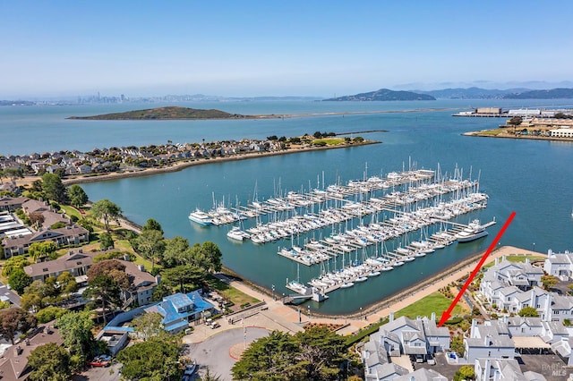 306 Commodore Dr, Richmond, CA 94804 - aerial view of a water and mountain view and a marina