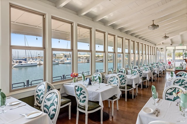 306 Commodore Dr, Richmond, CA 94804 - sunroom featuring a water view