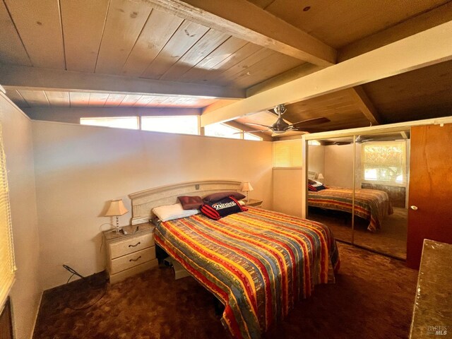 423 Gardiner Way, Rio Vista, CA 94571 - bedroom with carpet flooring and wooden ceiling