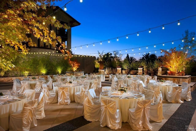 1314 Mckinstry St Unit 2008, Napa, CA 94559 - patio at night featuring outdoor dining space and a patio area