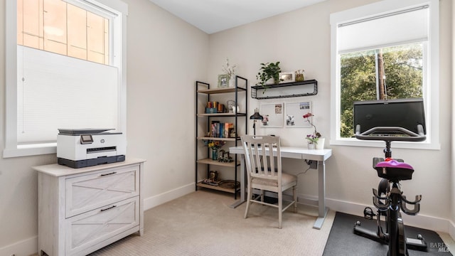 2676 Franz Kafka Ave, Santa Rosa, CA 95404 - office area with baseboards and light carpet