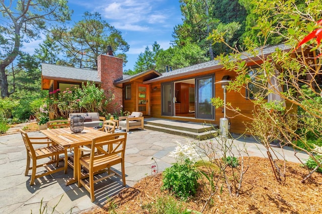 3 Wainwright Pl, Mill Valley, CA 94941 - view of patio / terrace with an outdoor hangout area