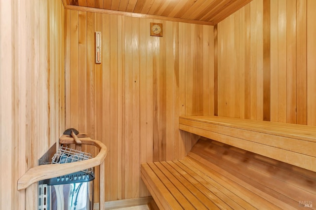 3 Wainwright Pl, Mill Valley, CA 94941 - sauna featuring wooden walls and wood ceiling