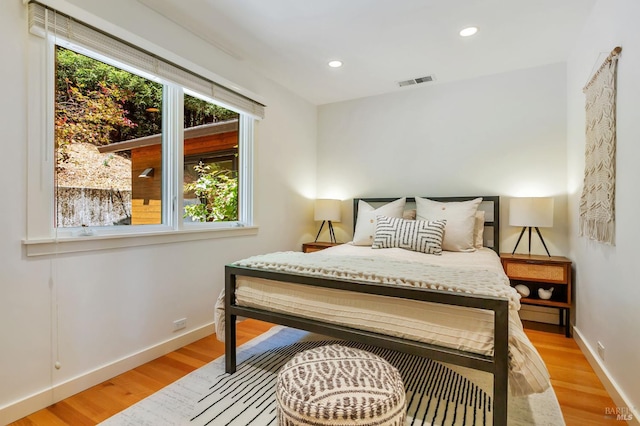 3 Wainwright Pl, Mill Valley, CA 94941 - bedroom with wood finished floors, baseboards, and recessed lighting