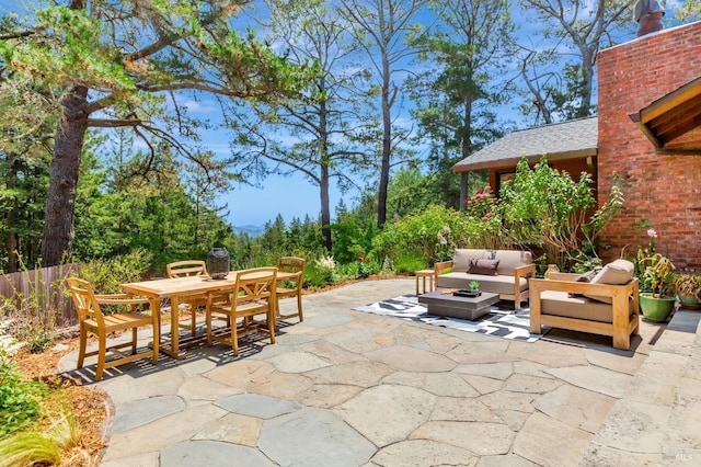 3 Wainwright Pl, Mill Valley, CA 94941 - view of patio / terrace with outdoor lounge area and outdoor dining space