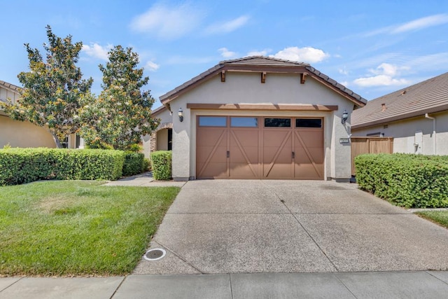 7437 Bloomsbury Way, Elk Grove, CA 95757 - view of front of house with concrete driveway, stucco siding, and a garage